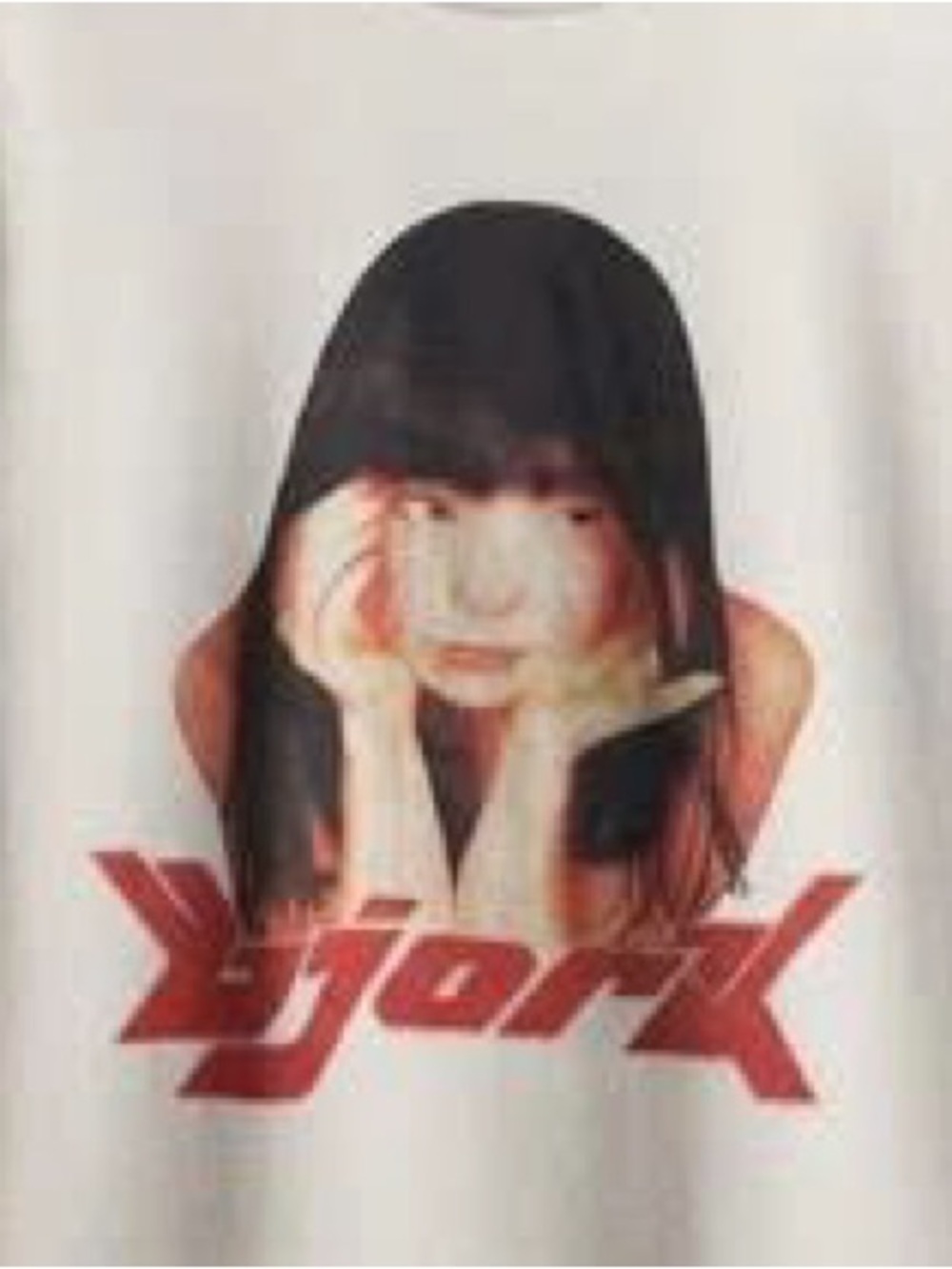 White Short Sleeve Tee with Red Graphic - Picture 2 of 2